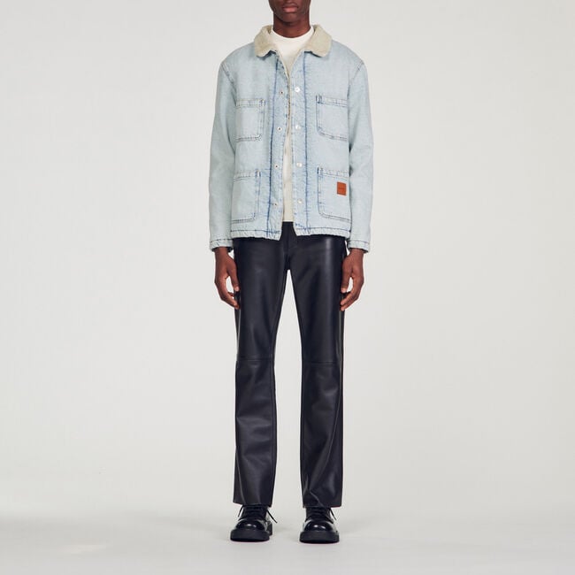 Denim worker's jacket