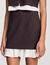 Short 2-in-1 wool skirt