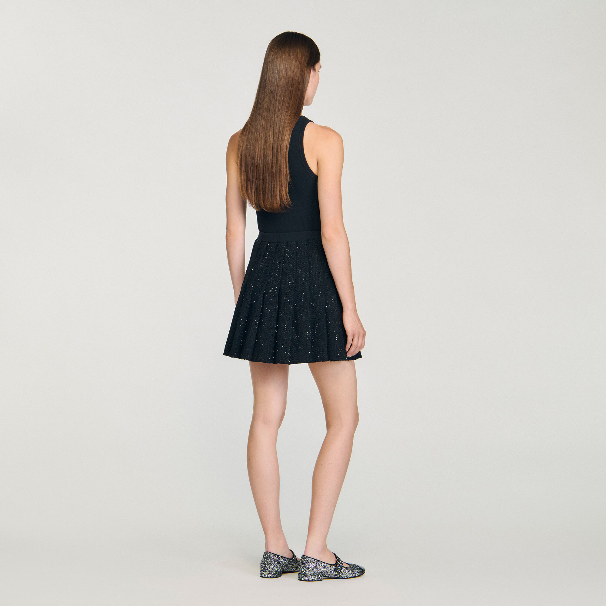 Short tweed pleated skirt Short tweed pleated skirt