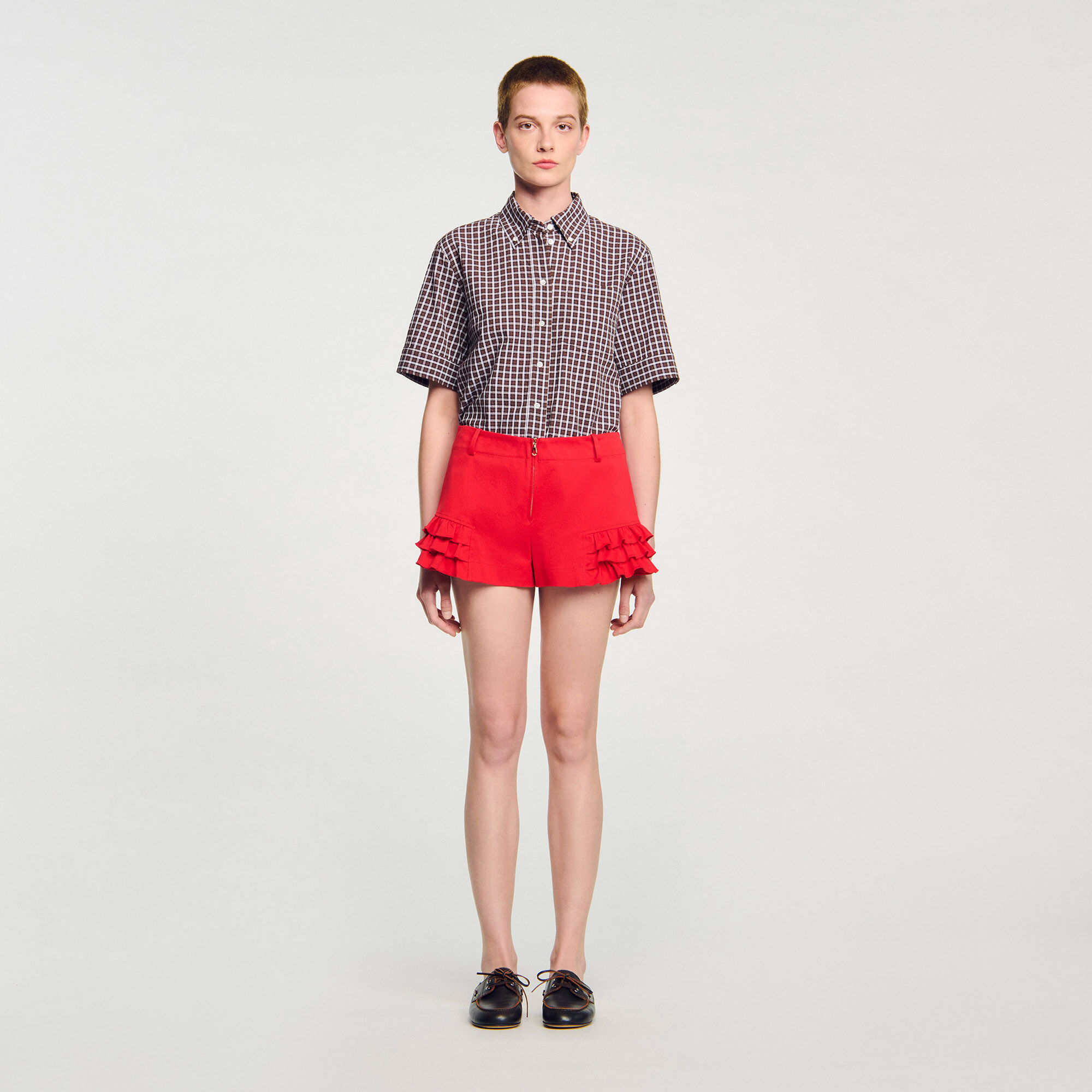 Ruffled shorts