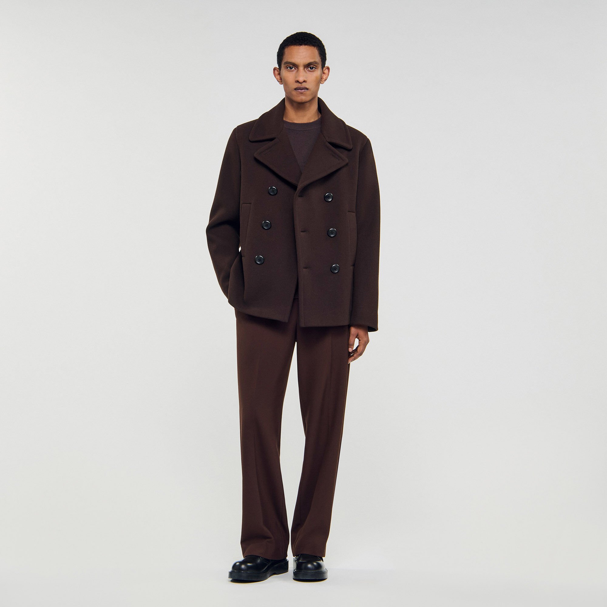 Brown coats for men | Sandro Paris