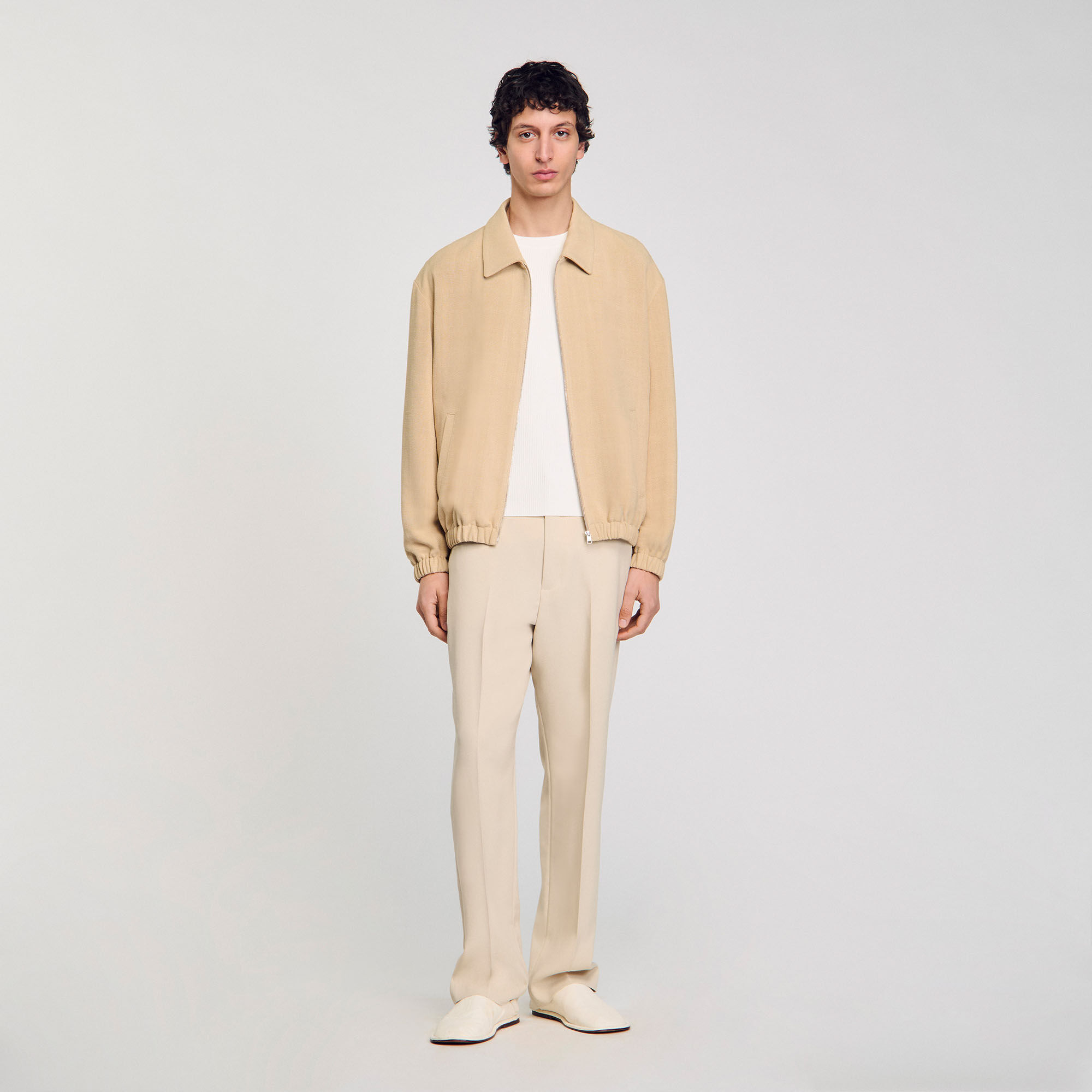 sandro Parisテーラードジャケット ホワイト sandro Parisテーラードジャケット ホワイト