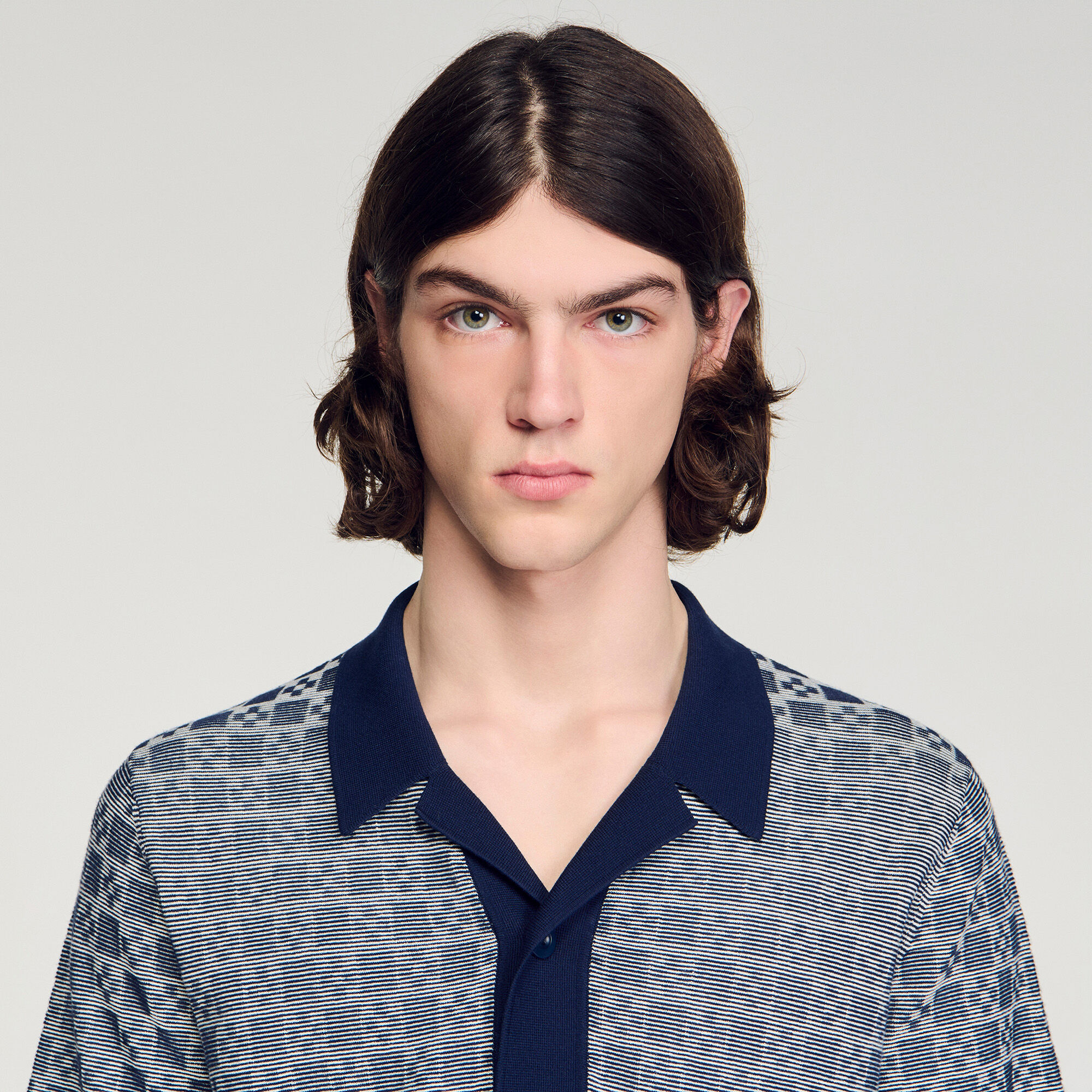 Square Cross jacquard shirt