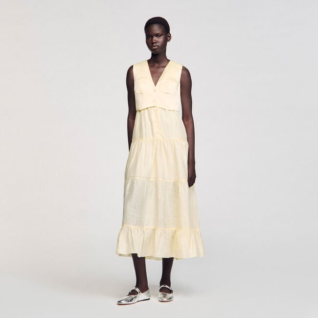 Linen maxi dress