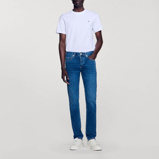 Waterless slim-fit jeans