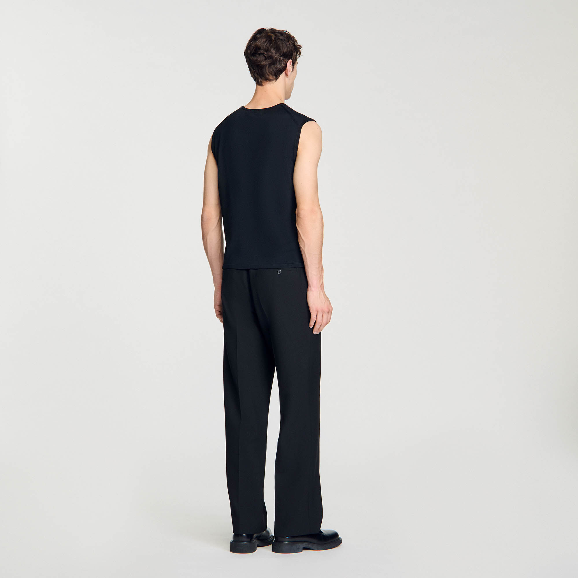 Fine knit vest top