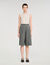 Pleated long shorts