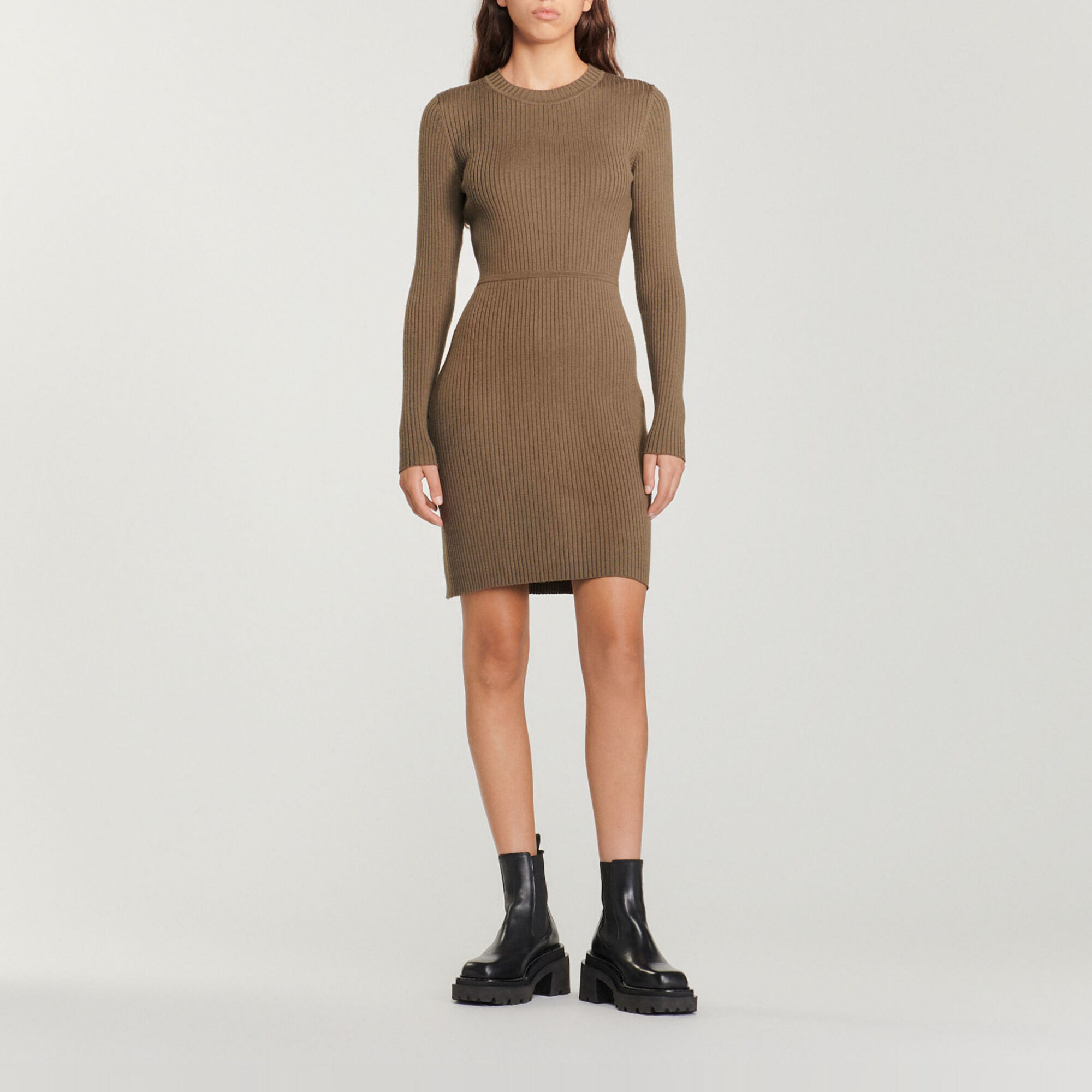 Ribbed knit dress