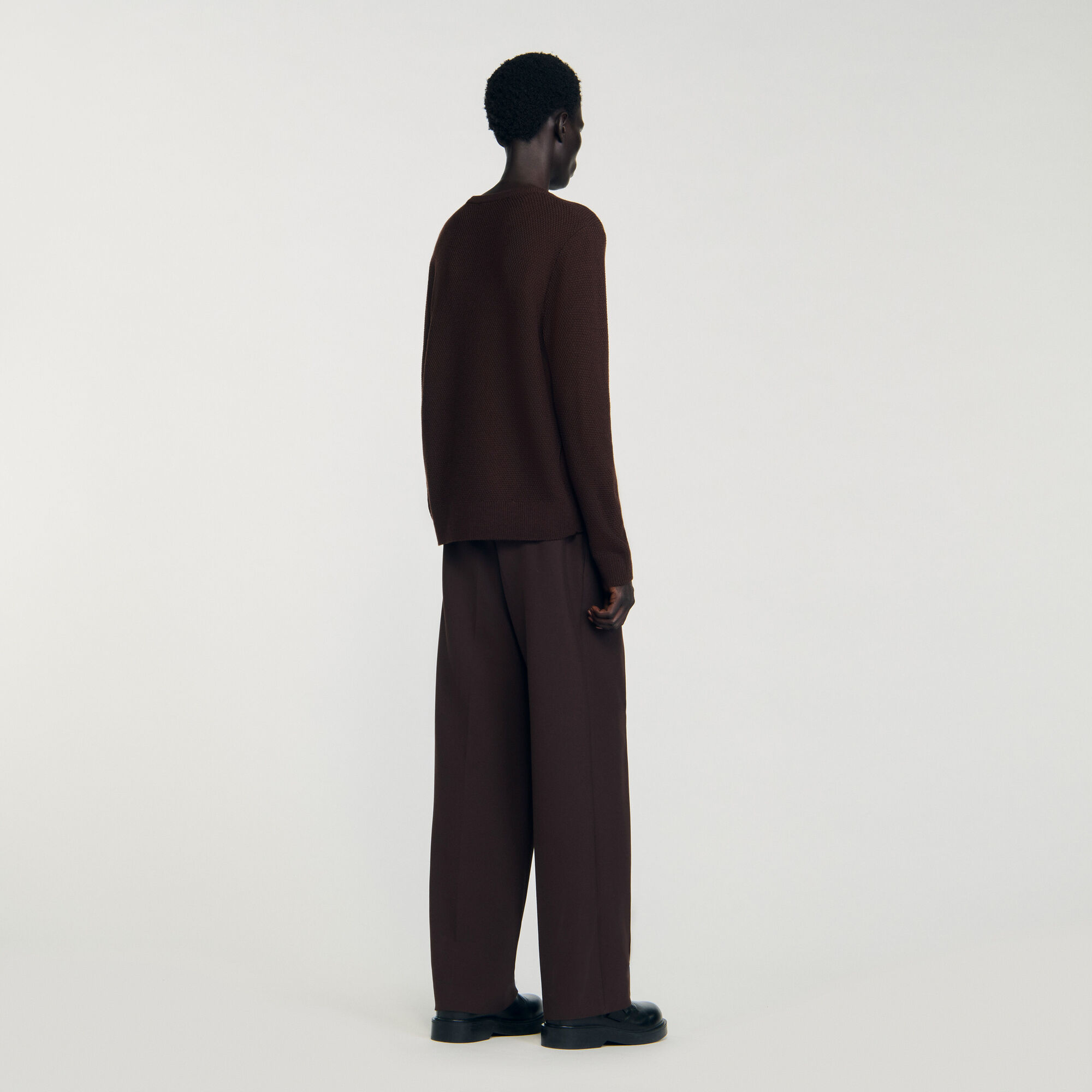 Textured knit jumper