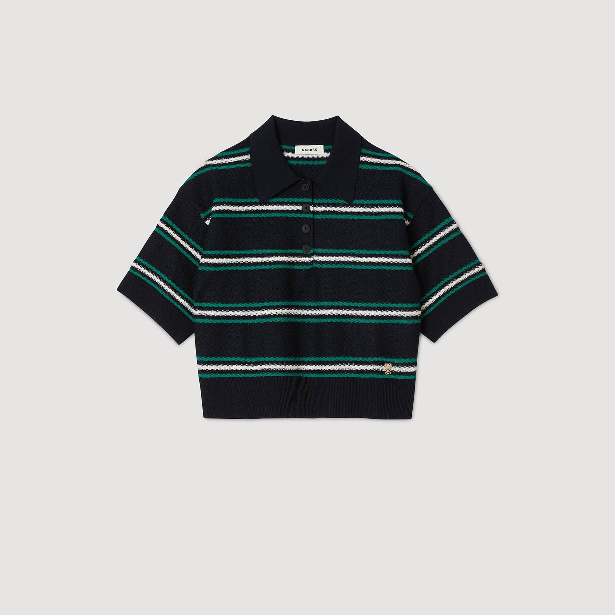 Polo-neck jumper