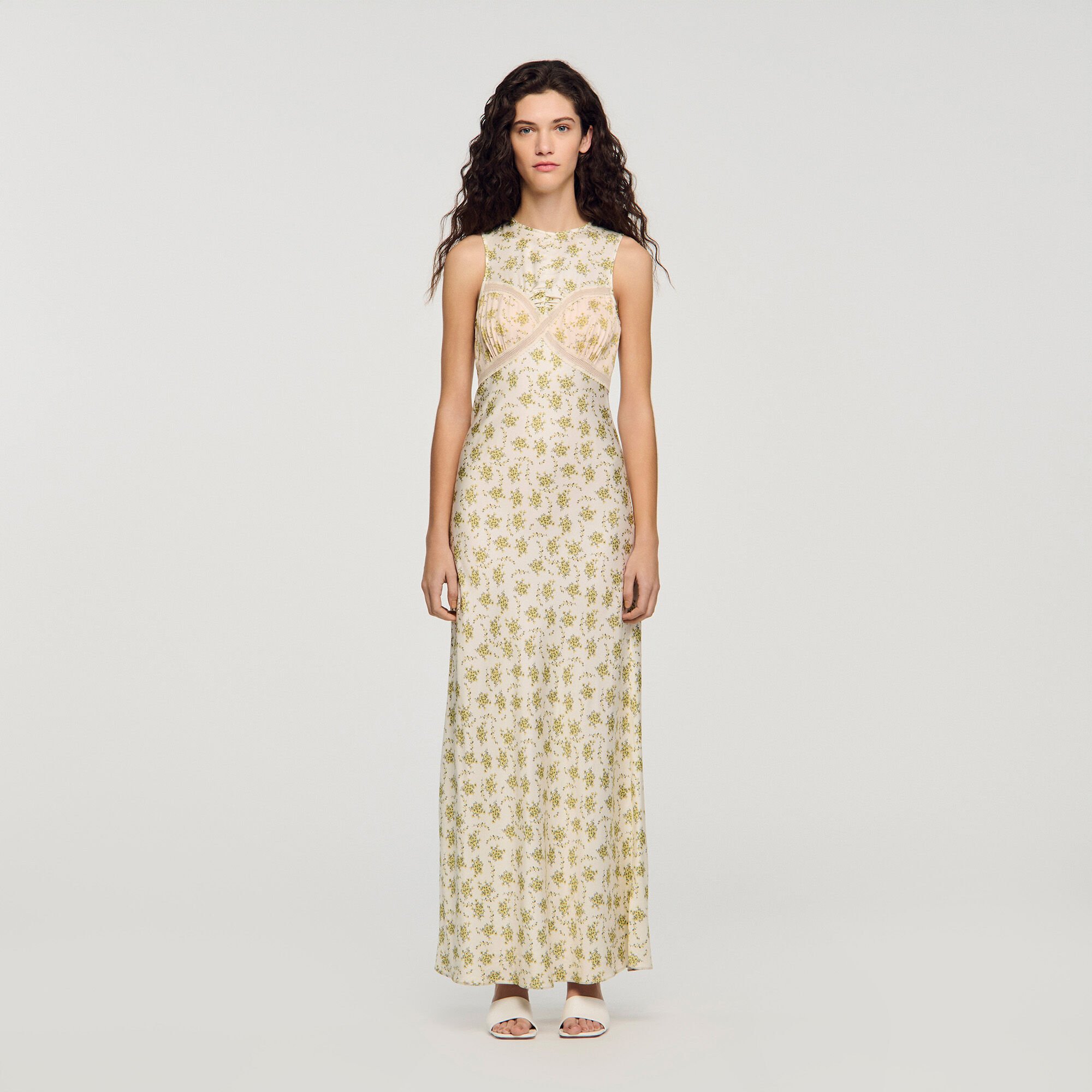 Flower print maxi dress