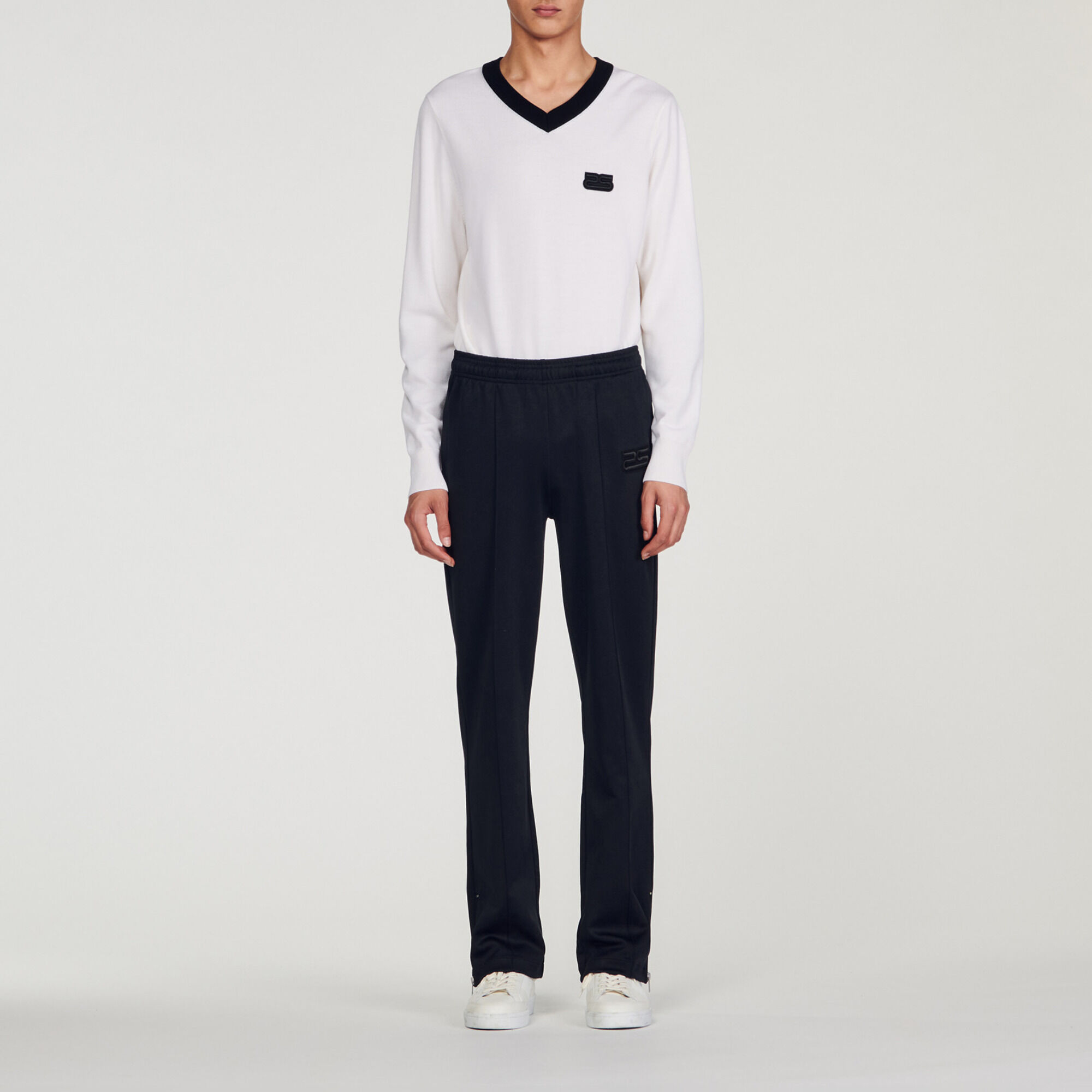 Jogging bottoms Black Gray Men Sandro Paris