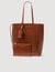 Leather shopping bag