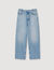 Low-rise straight-leg jeans