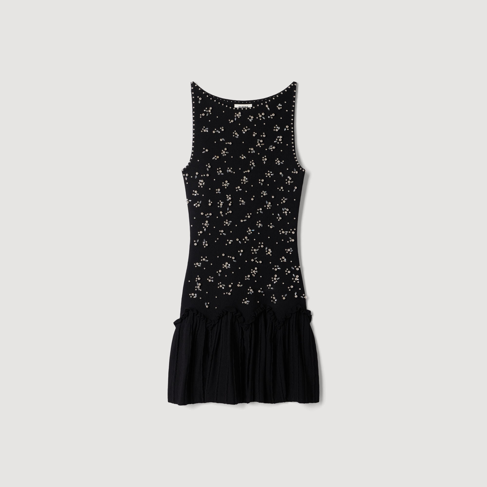 Short velvet dress with beads - Women | Sandro