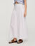 Long poplin skirt with ties