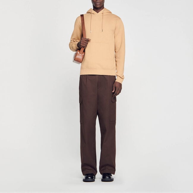 Men’s organic cotton embroidered hoodie