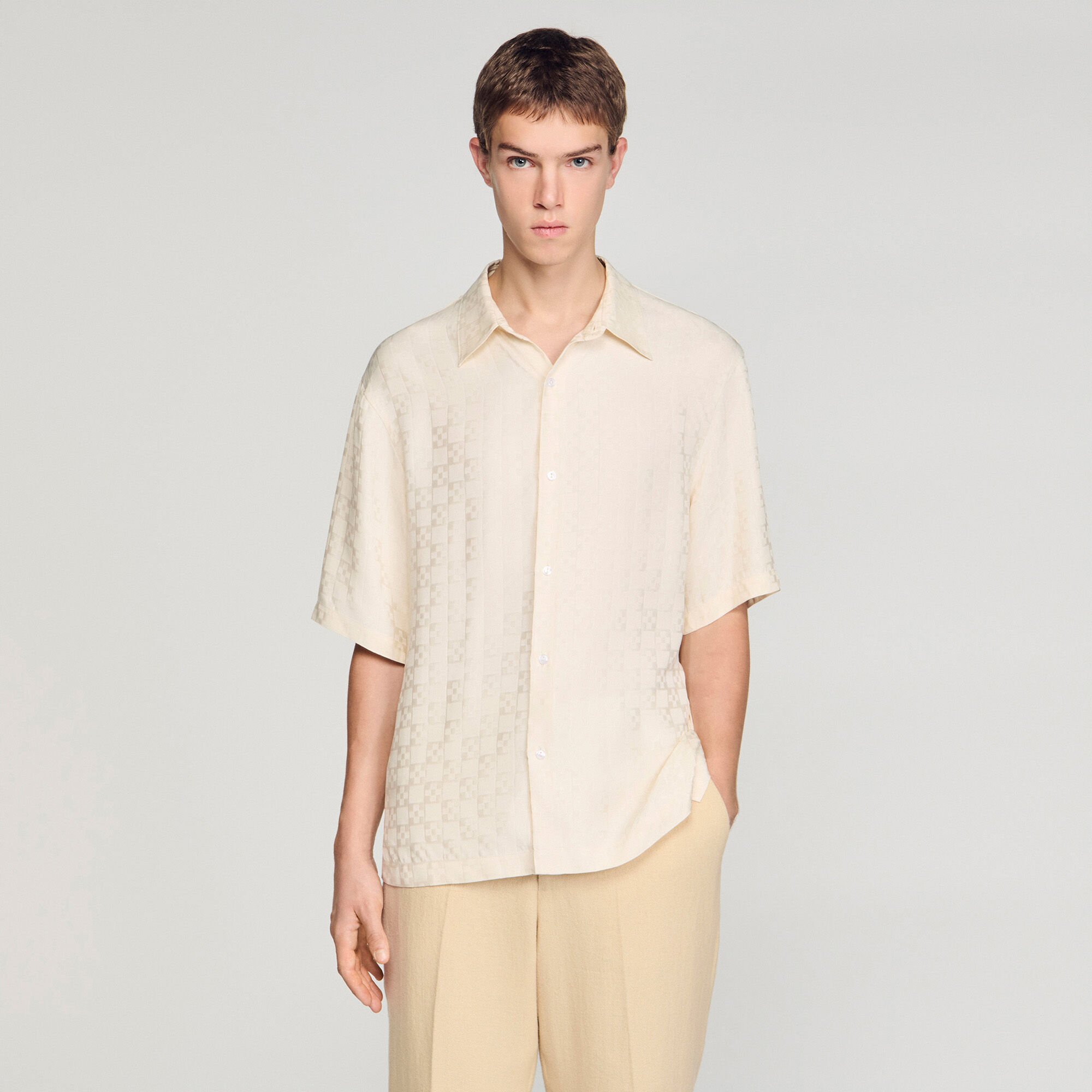 Square Cross loose-fit shirt