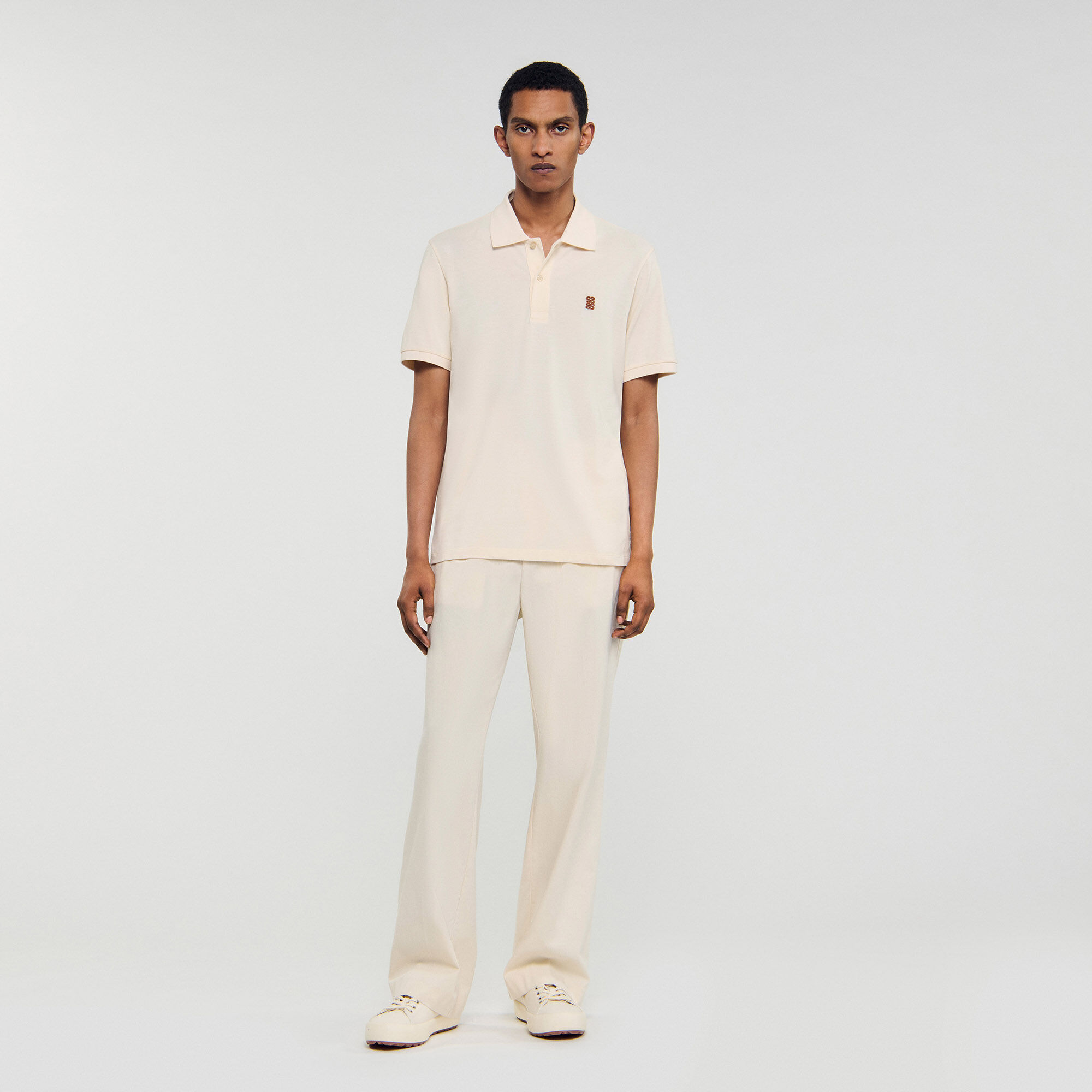 トップス saint laurent paris polo shirt Saint Laurent short-sleeve Cotton Polo Shirt | Blue | FARFETCH