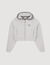 Hooded sweatshirt jacket