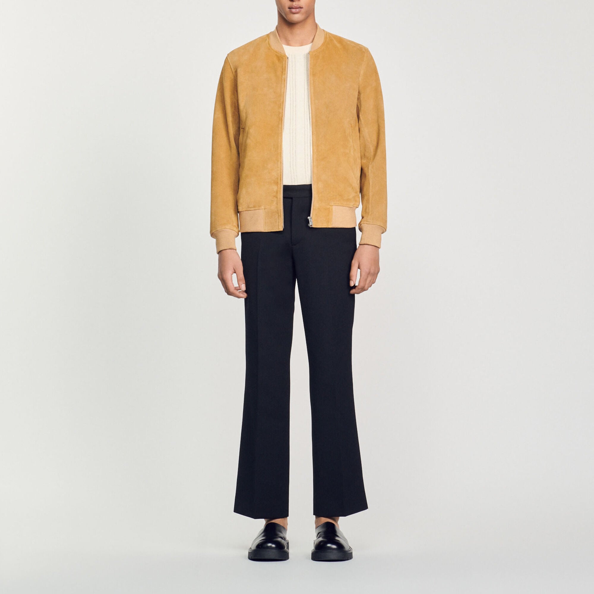 Suede leather jacket