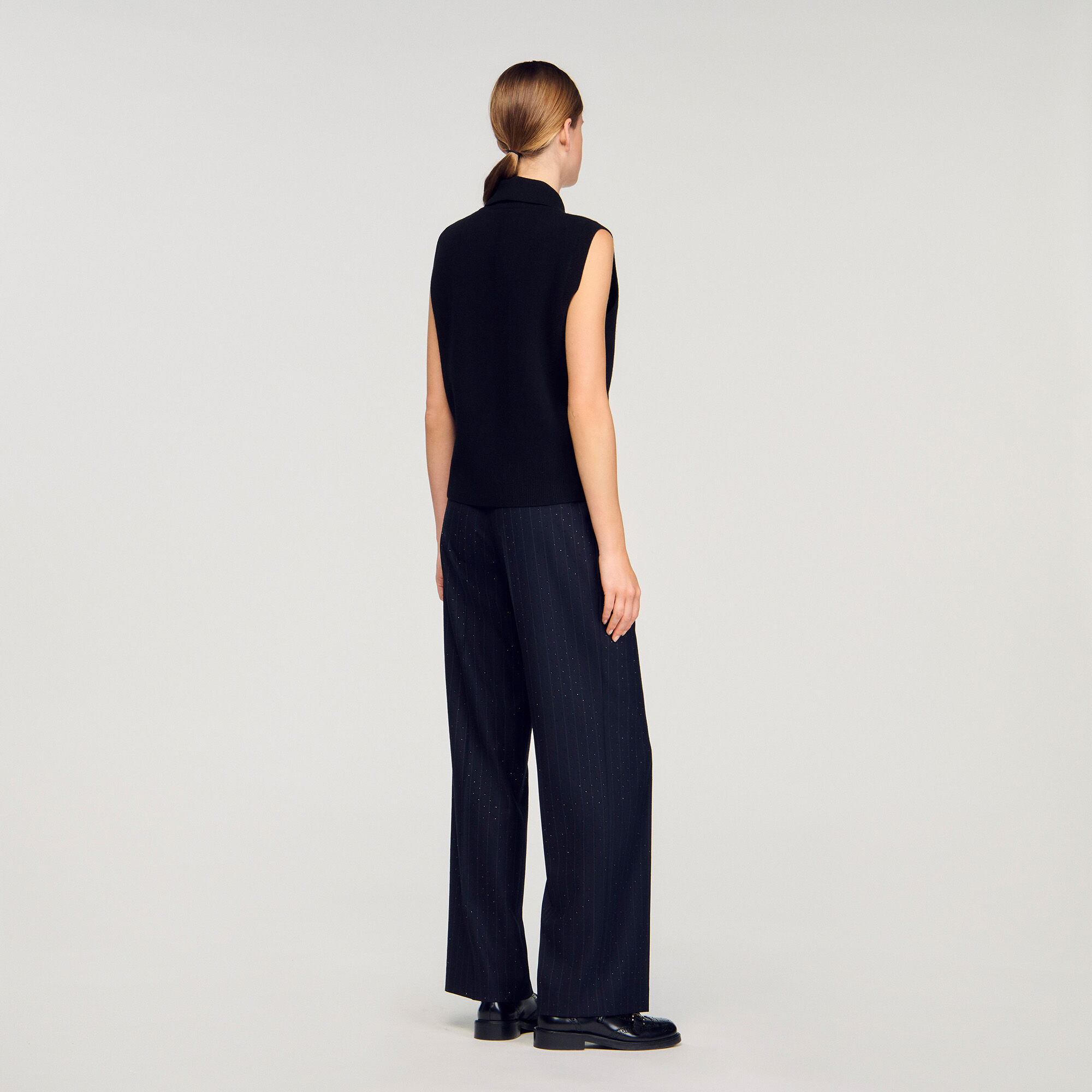 Tie-neck jumper