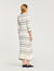 Stripy knit maxi dress