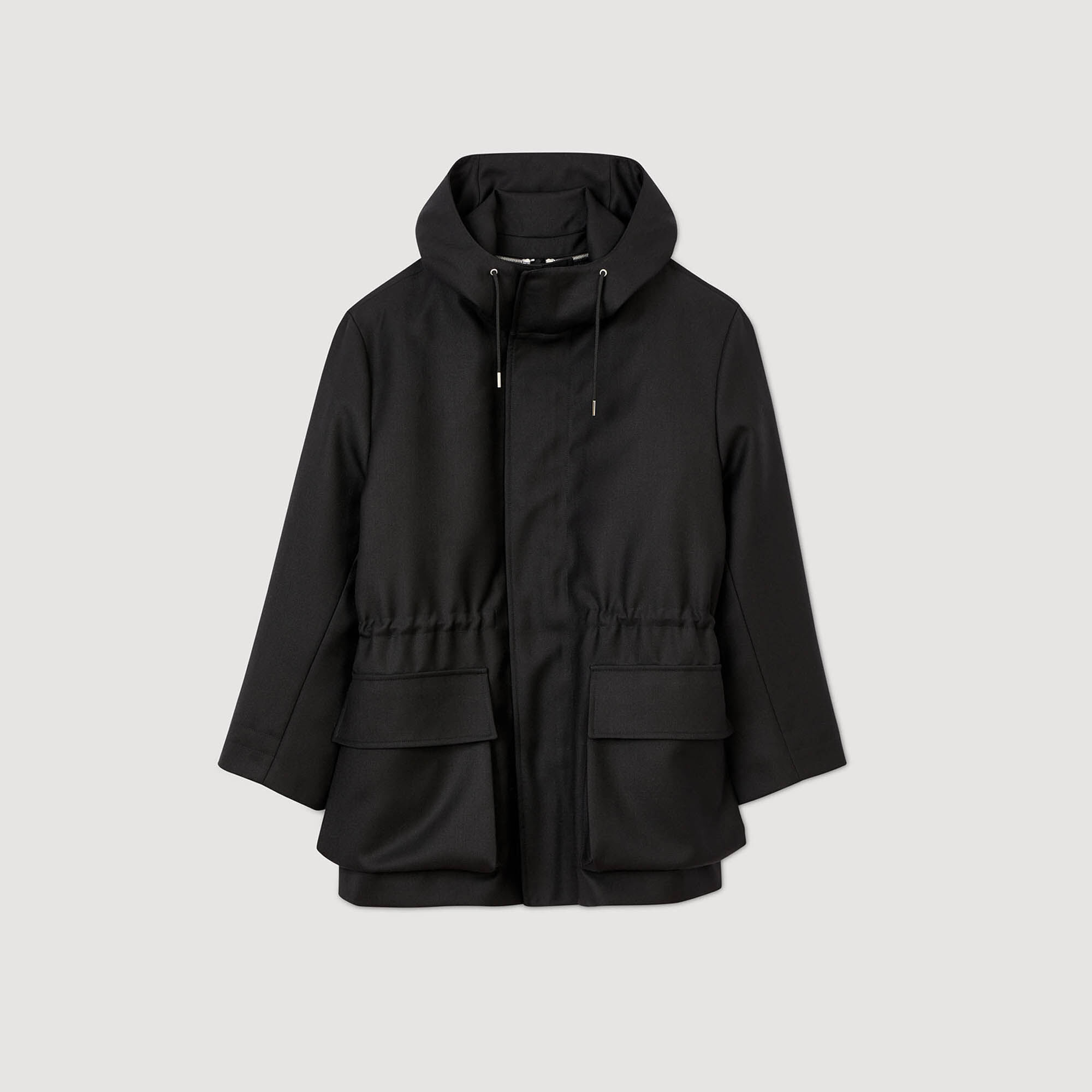 Technical fabric parka