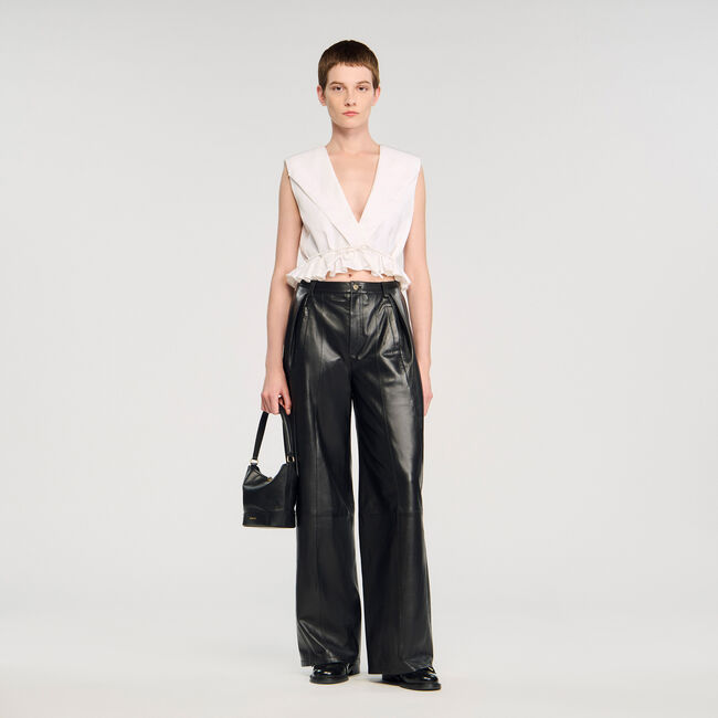 Ruffled crop top