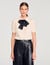 Polo-neck knit jumper