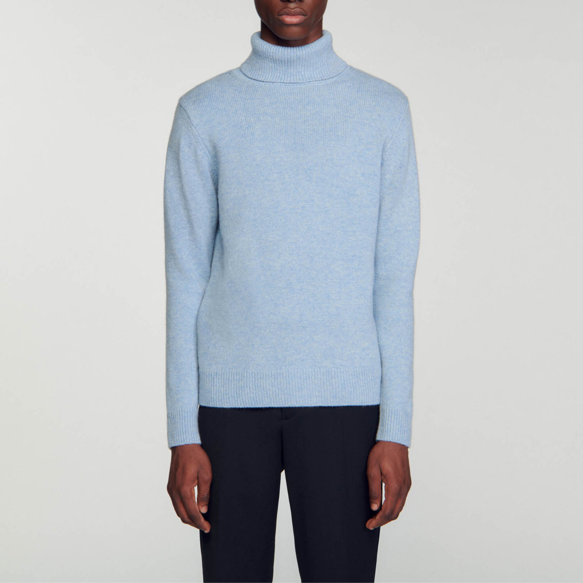 Wool and cashmere turtleneck jumper