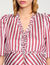 Ruffled striped shirt
