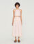 Long cotton skirt with trim
