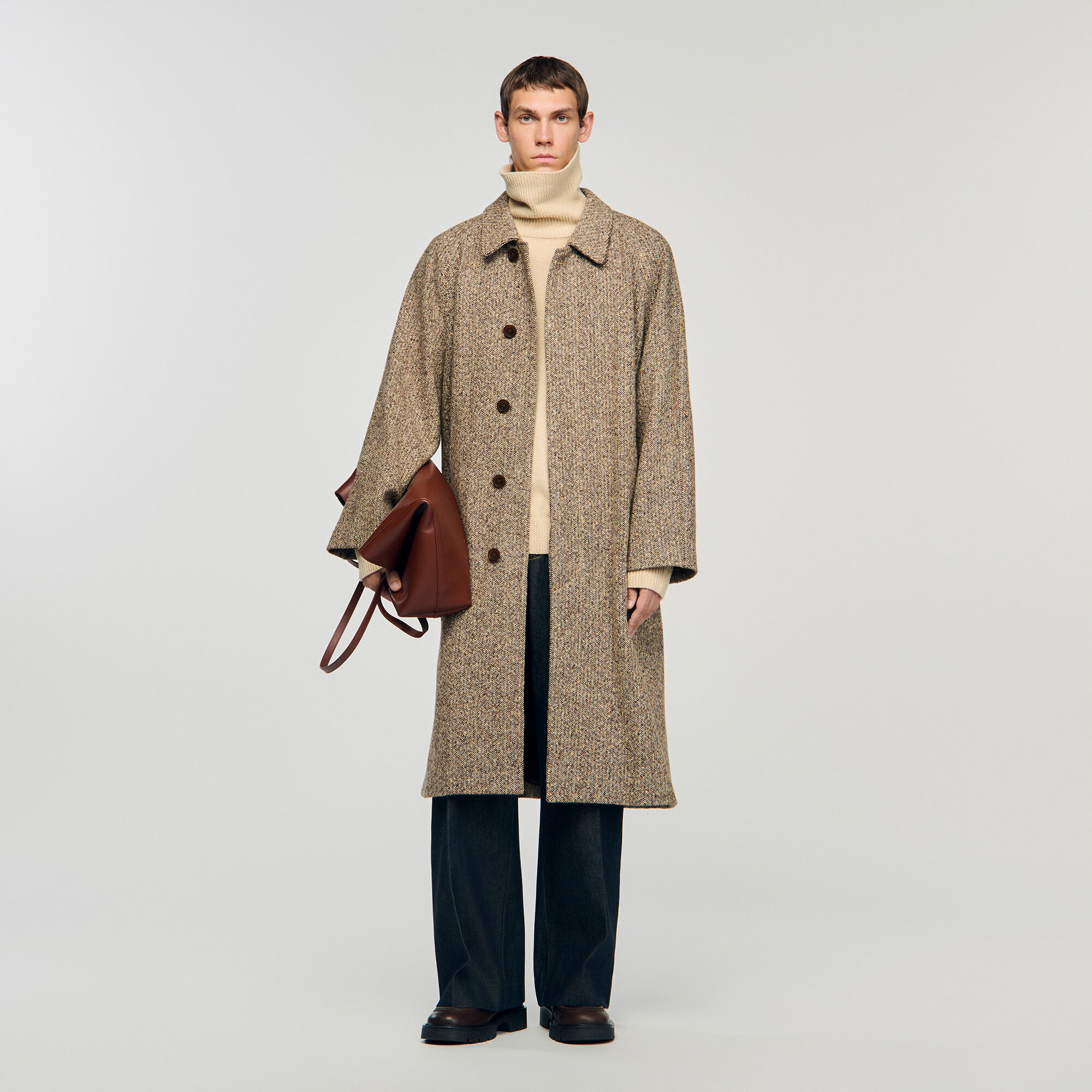 Oversized wool coat