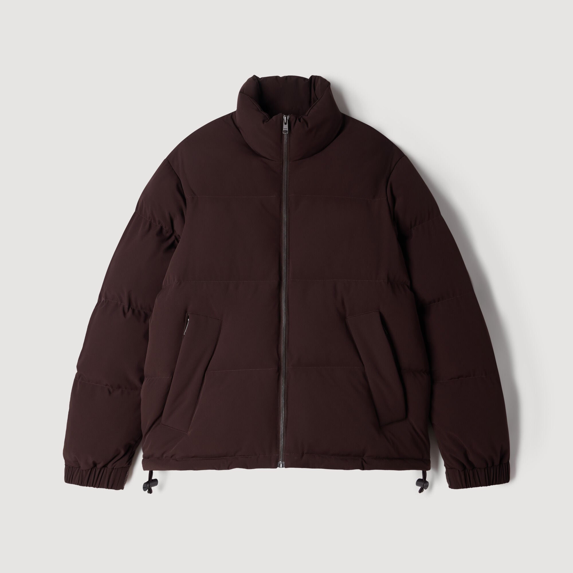 Zip-up tech fabric puffer jacket - Men | Sandro