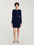 Short button-up knit dress