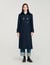 Long coat with velvet collar