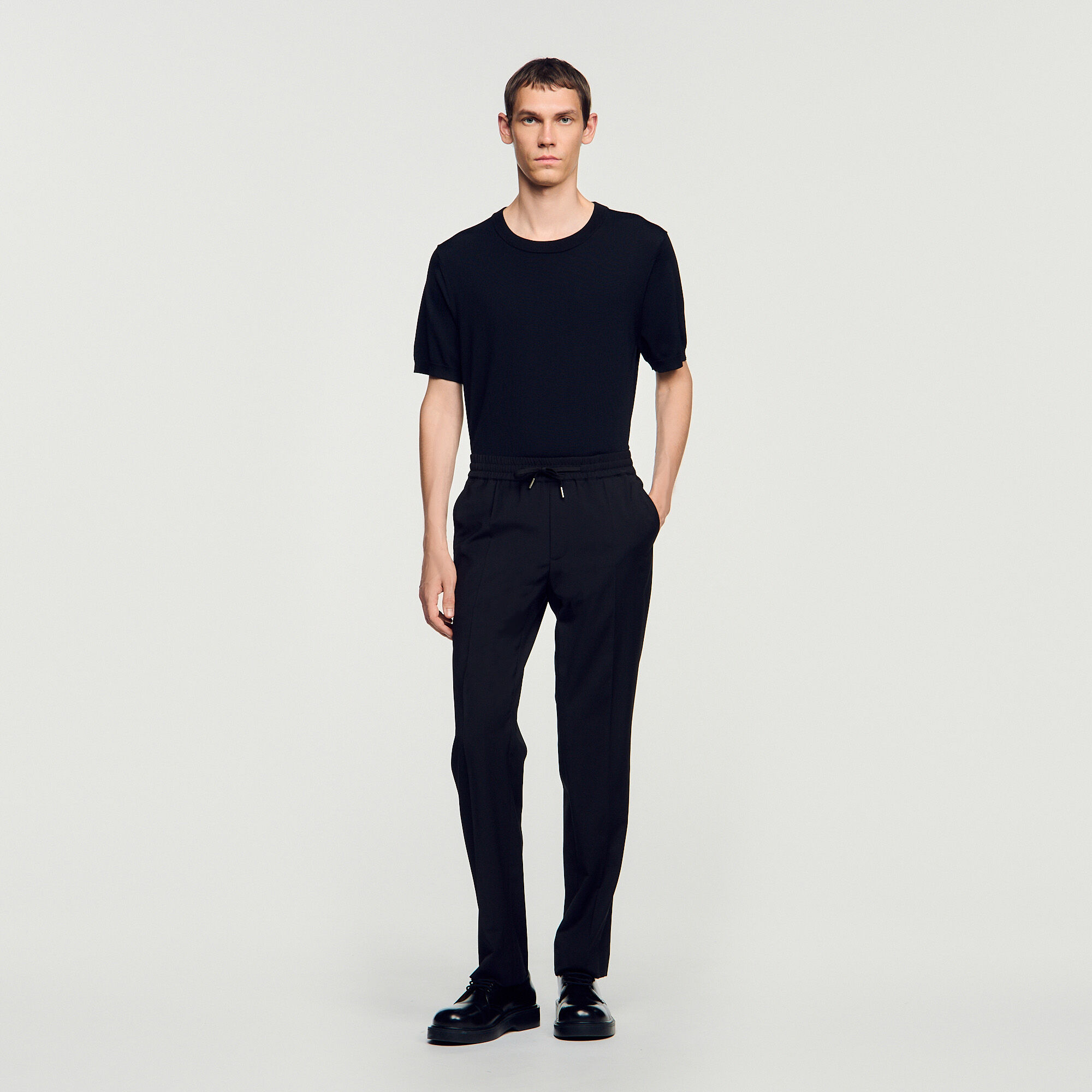 Elasticated straight-leg trousers - Men | Sandro