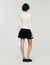 Cropped two-tone dress