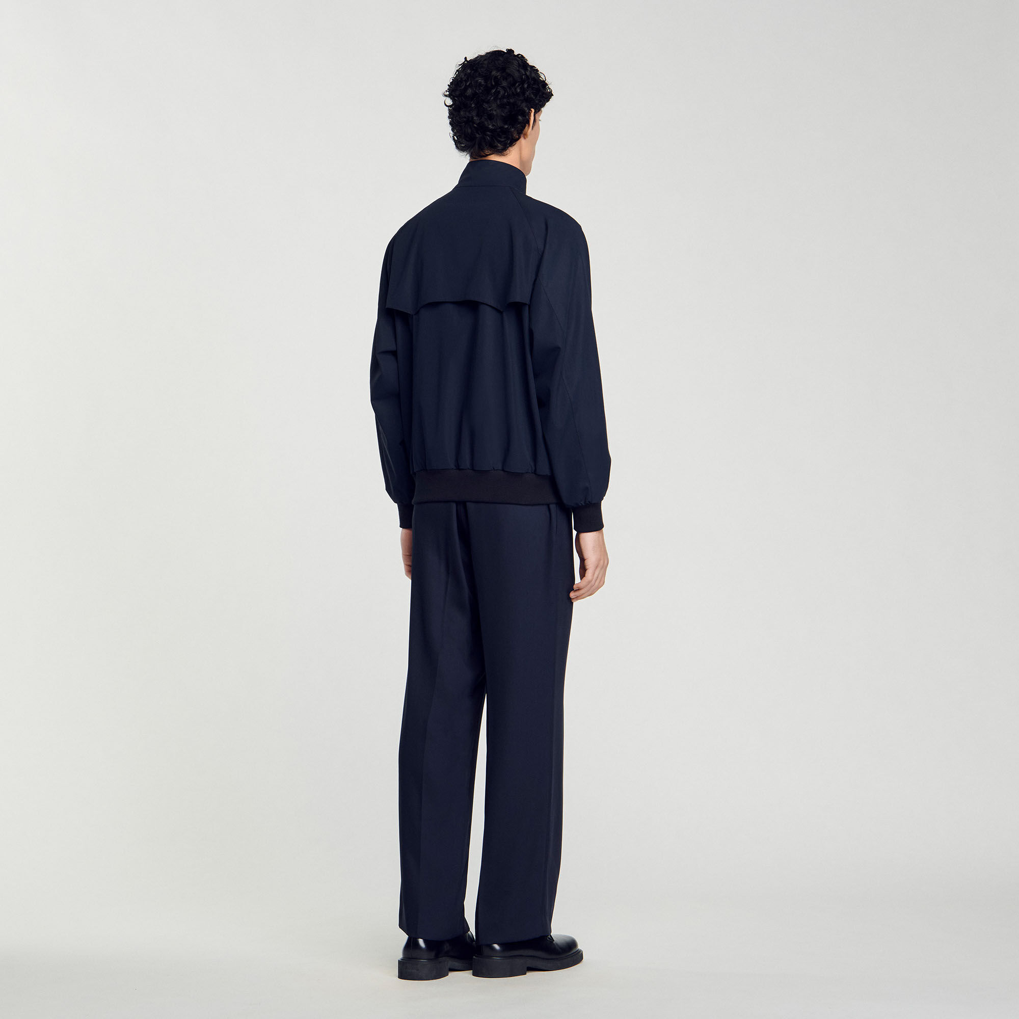 sandro paris homme ジャケット サイズ S Cotton jacket blue for Men | Sandro Paris