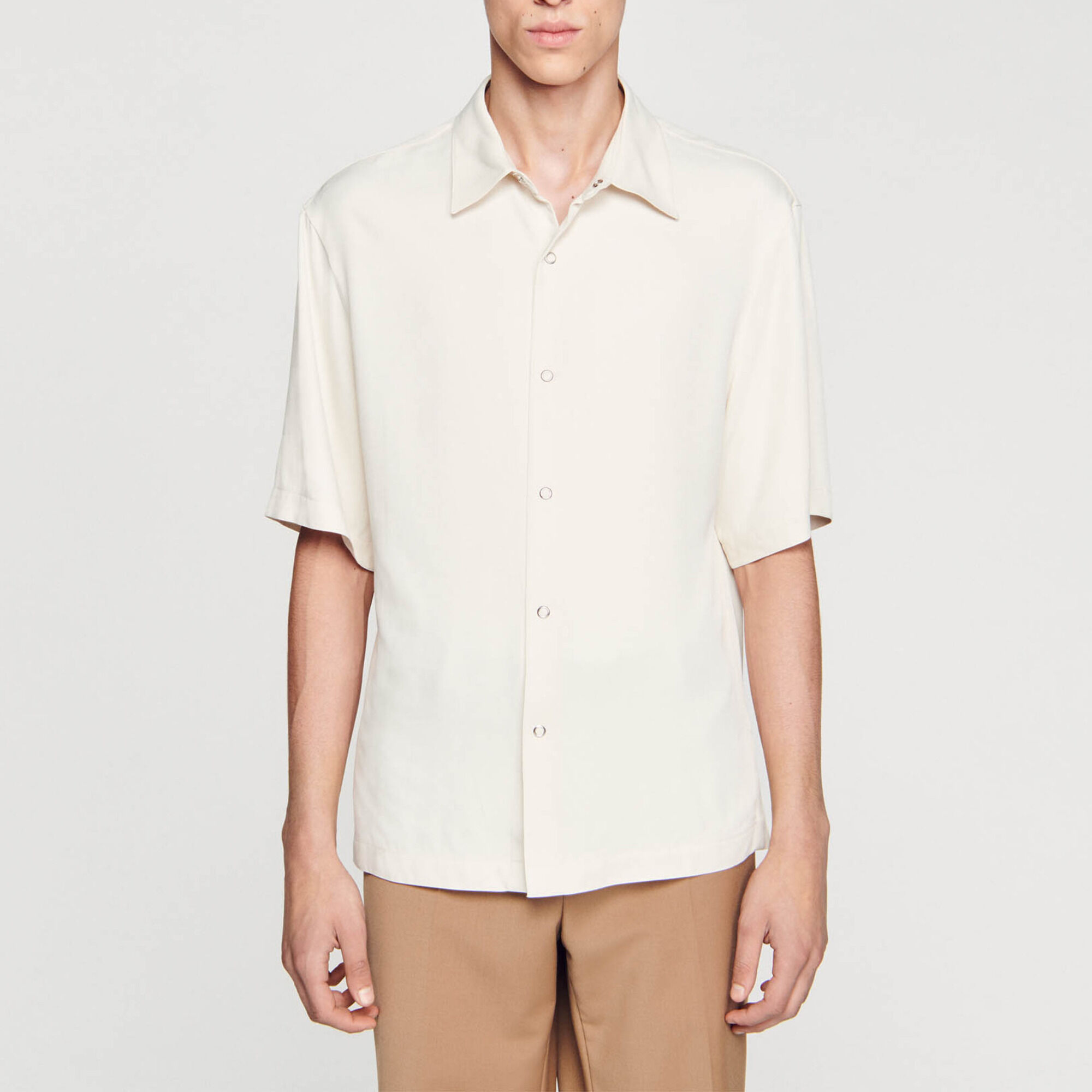 Button-front shirt