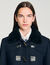 Long coat with velvet collar