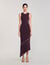 Fringed and beaded maxi dress