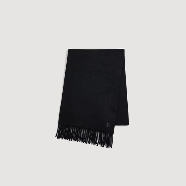 Fringed wool scarf - Men | Sandro