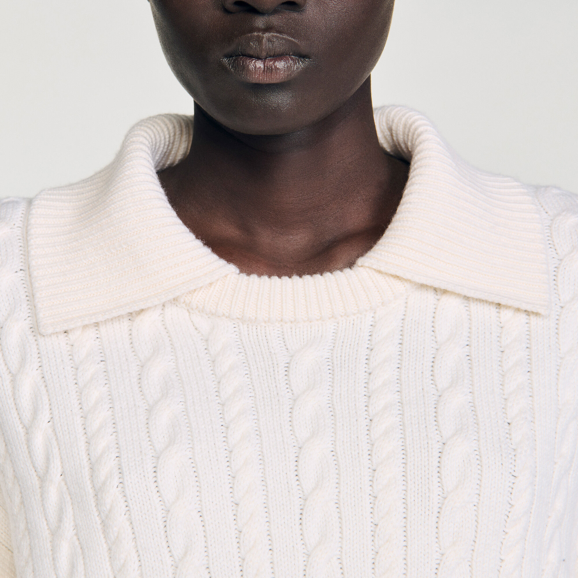 Sailor-neck jumper