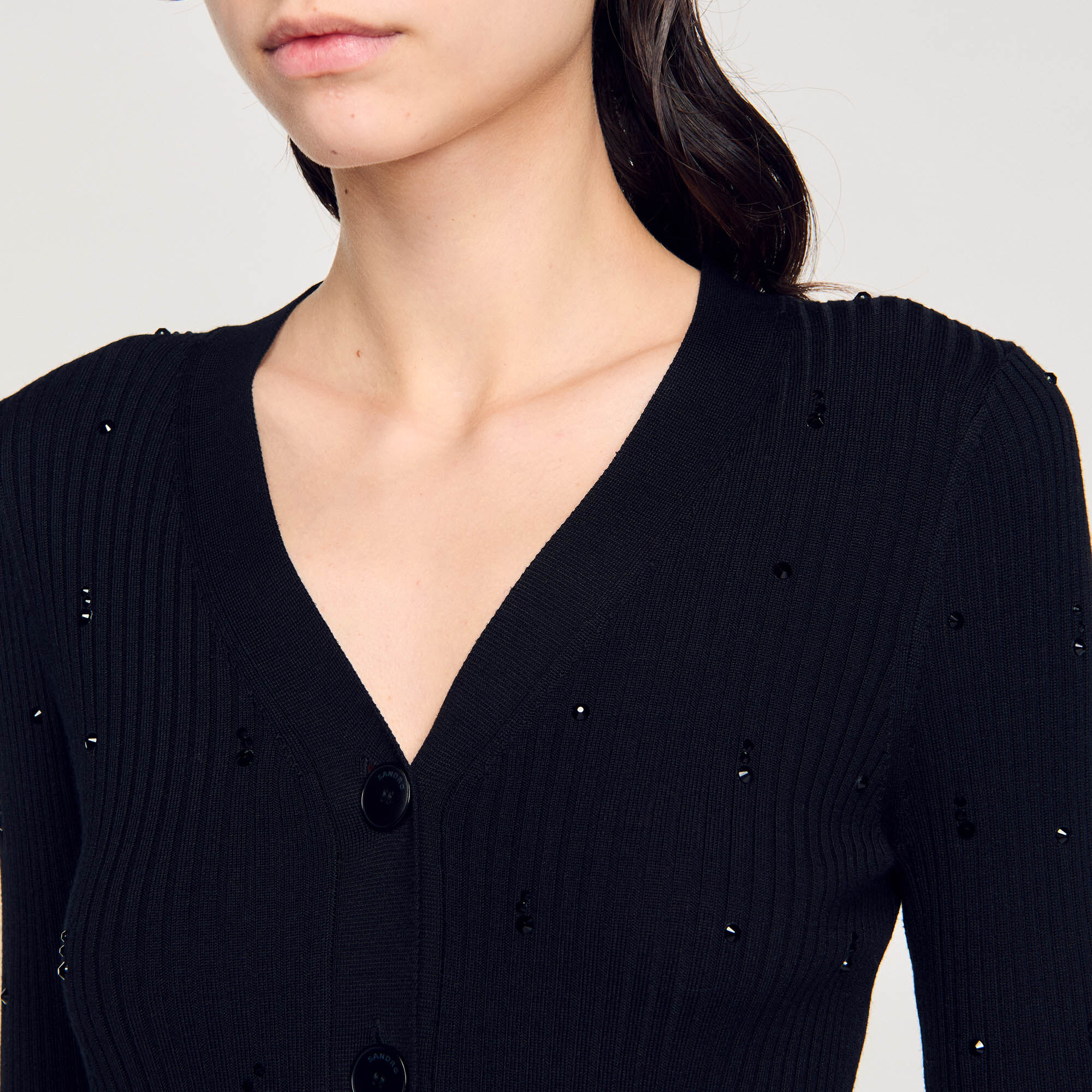 ÉPINE PARIS bijou cardigan black | épine