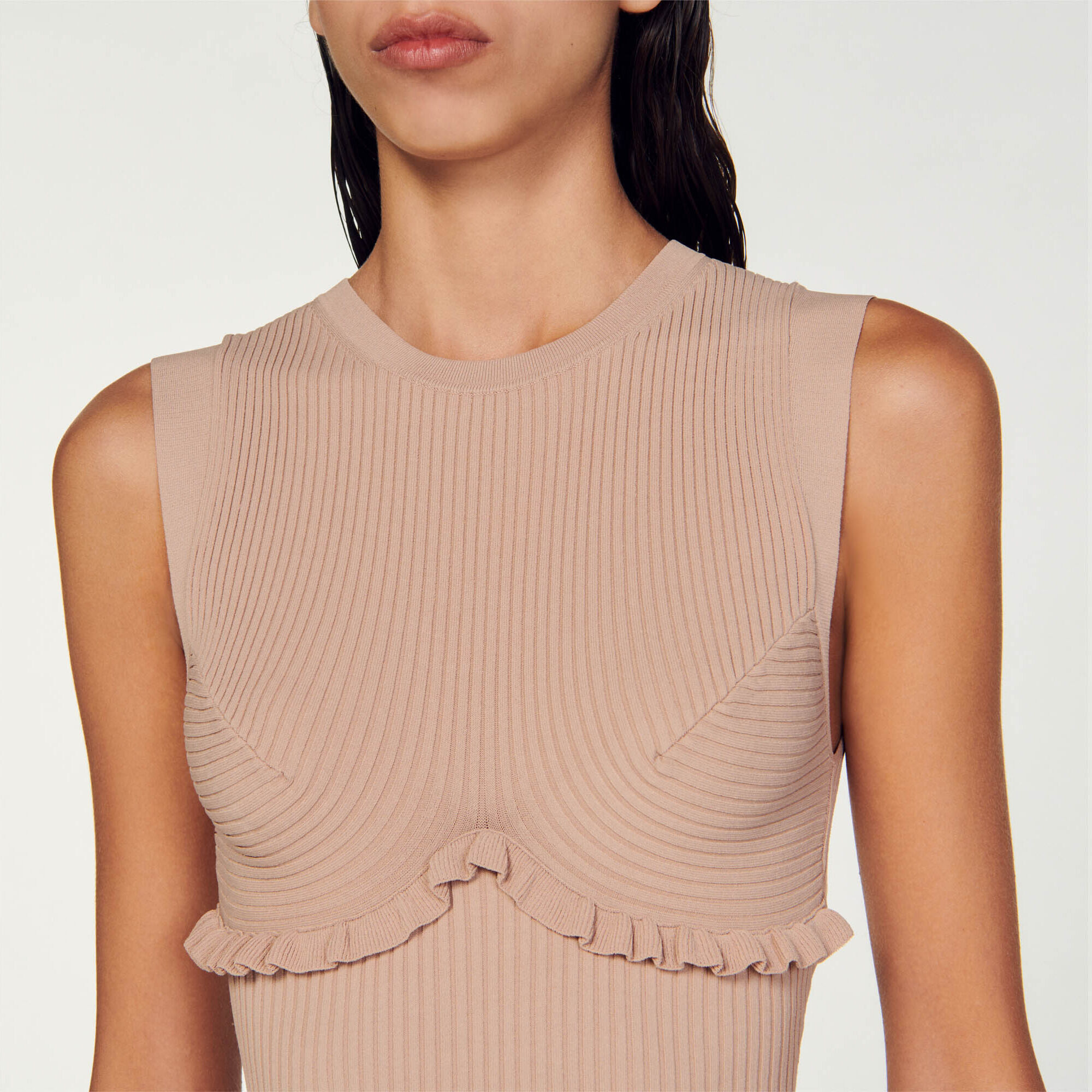 Ribbed knit bodysuit