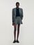 Pleated shorts with belt