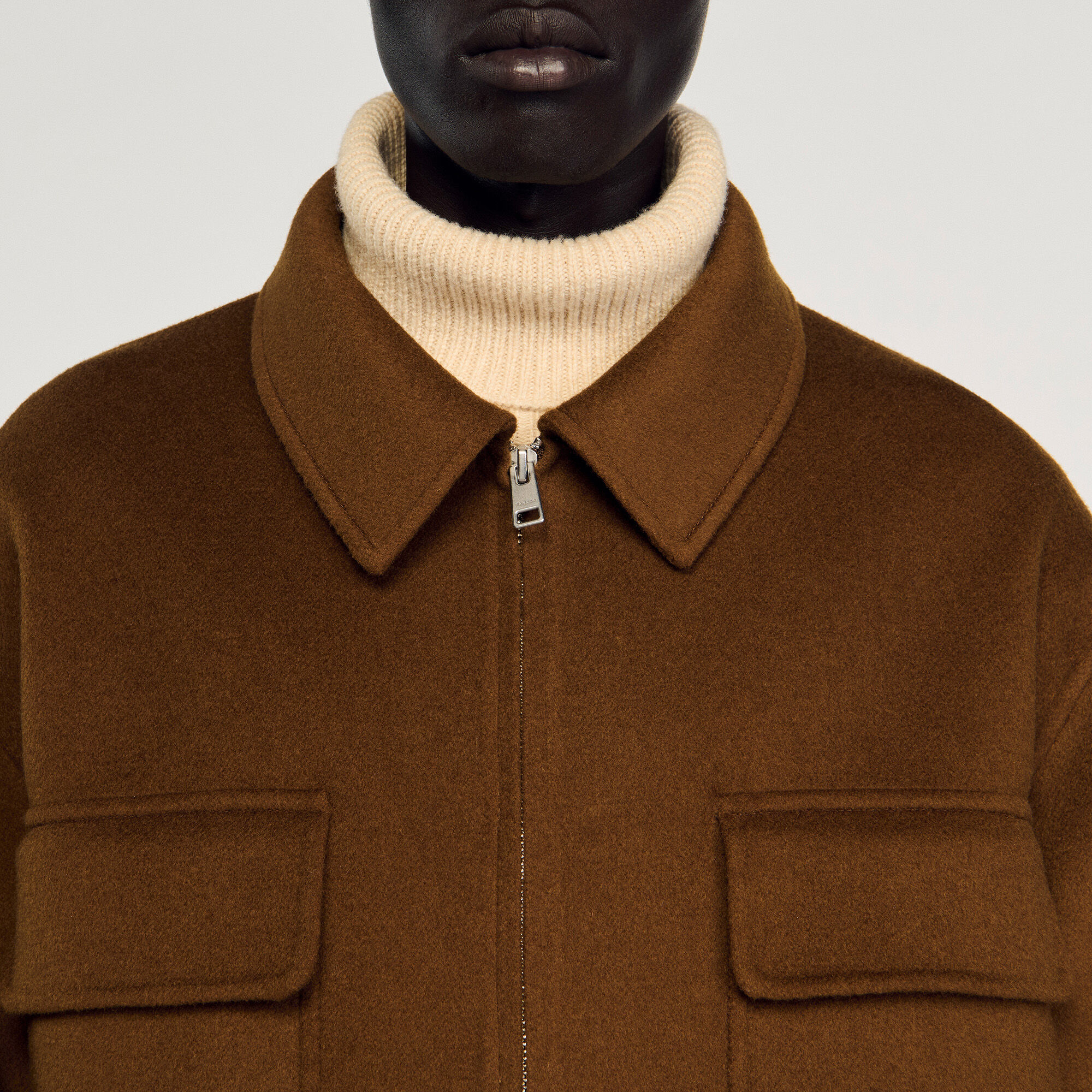Zipped overshirt