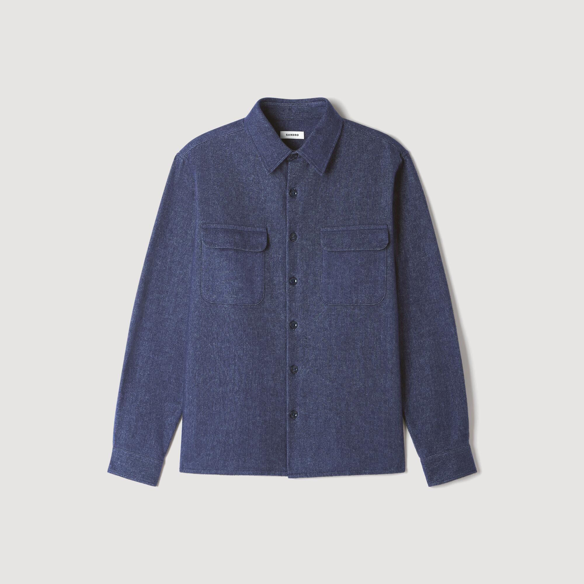 Cotton flannel shirt - Men | Sandro